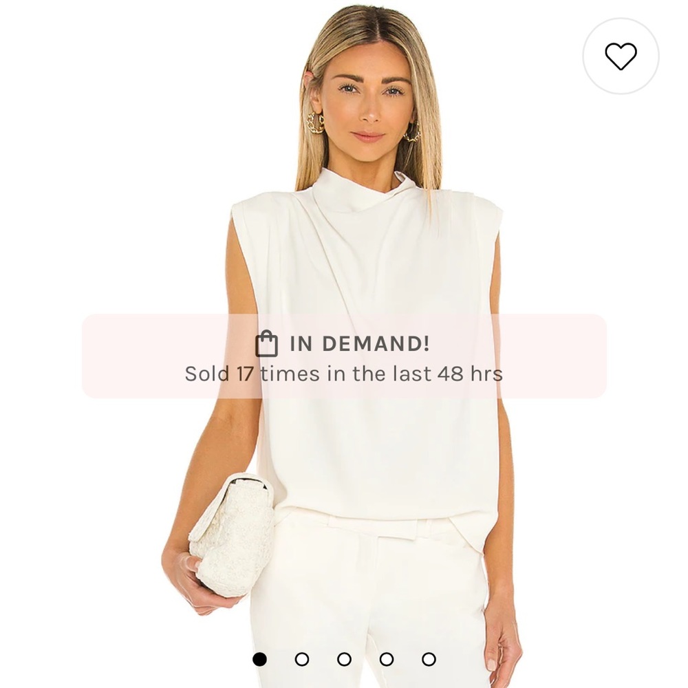 EUC Amanda Uprichard Fabienne Top in Ivory S